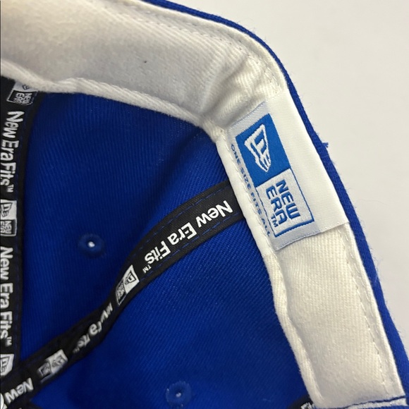 New York Mets New Era Cap Strapback Hat MLB Baseball Blue Orange - Picture 8 of 8